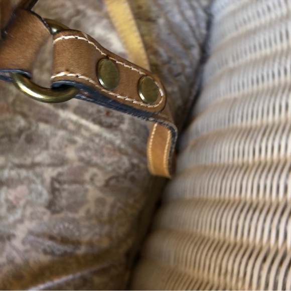 Patricia Nash handbag and match wallet Italian leather maps suede lining . - Picture 5 of 14